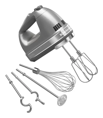 Batidora De Mano Kitchenaid Digital Turbo Beater Ii De 9 Velocidades Color Plateado - Venta Internacional.