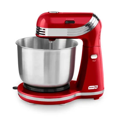 Batidora De Pie Dash Rojo Con 6 Velocidades Y Cuenco De Acero Inoxidable De 3 Litros - Venta Internacional.