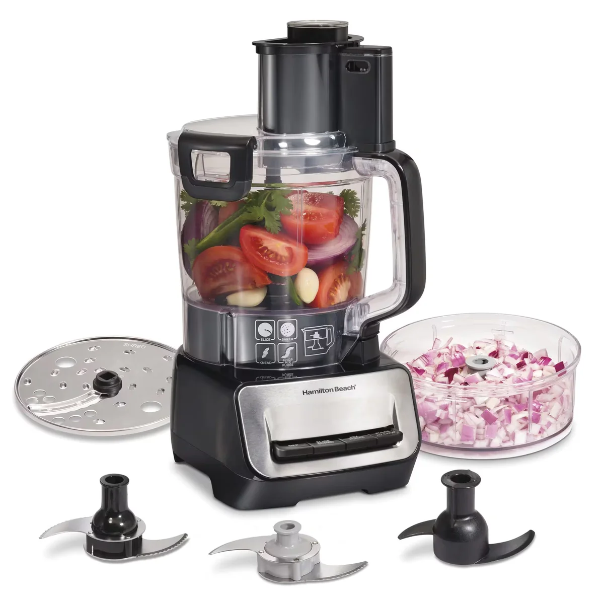 Procesador De Alimentos Hamilton Beach Stack & Snap 14 Cup 500w Negro - Venta Internacional.