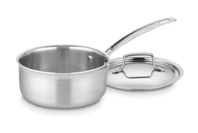 Venta Internacional- Cuisinart Multiclad Pro Acero Inoxidable 1-1/2 Cuartos Cacerolas Con Cubierta