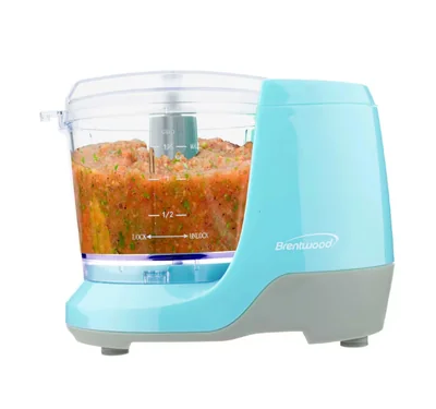 Mini Picador De Alimentos Brentwood Azul
