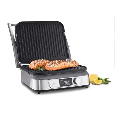 Plancha Eléctrica Cuisinart Gr-5bp1 Five 5 En 1 De Acero Inoxidable - Venta Internacional.
