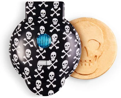 Waflera Dash Negra Impresión de Calavera