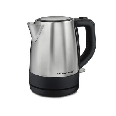 Hamilton Beach Tetera Eléctrica De 1 Litro/hervidor De Agua Eléctrico Fácil Vertido Acero Inoxidable (40998)