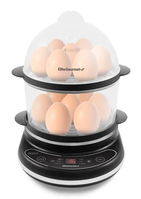 Cocedor De Huevos Elite Gourmet Egc314cb Digital Para 14 Huevos Negro - Venta Internacional.