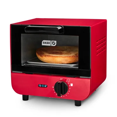 Horno Tostador Dash Rojo Con Temporizador Y Bandeja Extraíble Para Pan Bagels Y Pizza - Venta Internacional.