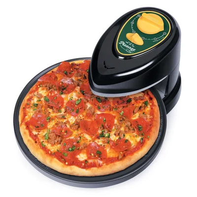 Horno De Mesa Para Pizza Presto Pizzaz Plus, Giratorio, 30 Cm, Color Verde - Venta Internacional.