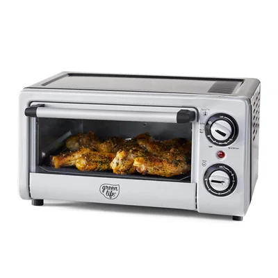 Horno Tostador Greenlife de Acero Inoxidable-Venta Internacional