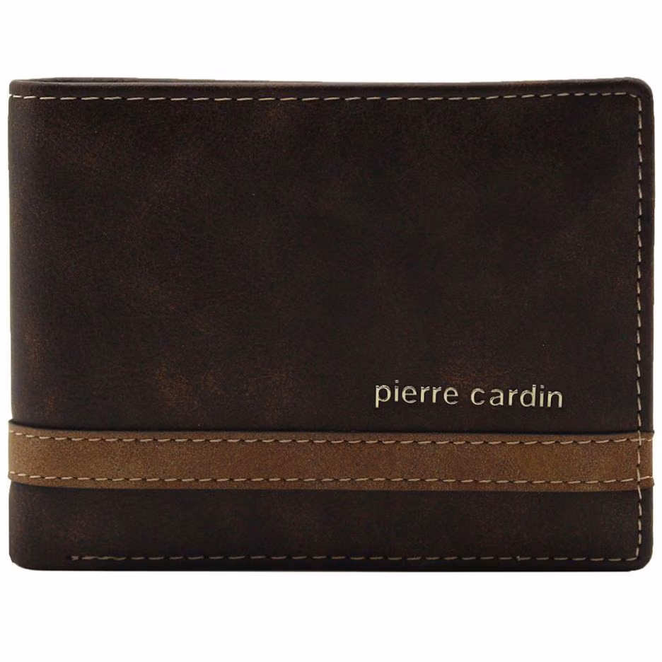 Billetera Efecto Piel Pierre Cardin Café Oscuro para Hombre