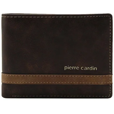 Billetera Efecto Piel Pierre Cardin Café Oscuro para Hombre