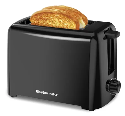 Tostadora Elite Gourmet Ect1027b Cool Touch 2 Rebanadas Color Negro - Venta Internacional.