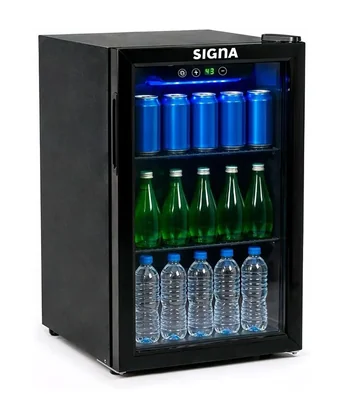 Frigobar Enfriador De Bebidas Compacto Negro Mini Refrigerador De Acero Inoxidable