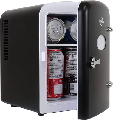 Nevera Portátil Koolatron Retro Mini 4l Para El Cuidado De La Piel Negra - Venta Internacional.