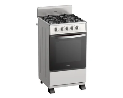 Estufa Aspix de Piso 20 Pulgadas con 4 Quemadores de Gas LP EG20PS-SC