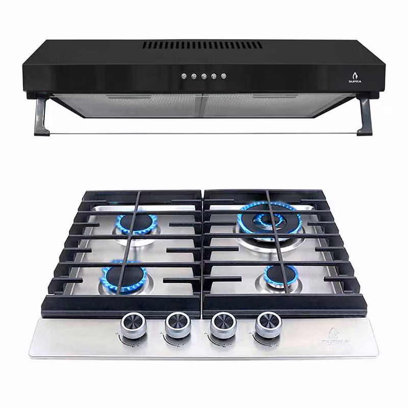 Combo Supra Impulse Campana Nube N-60 y Parrilla Imperia de Acero Inoxidable