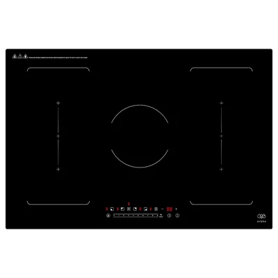Parrilla de Inducción 220V 5 Quemadores 2 Zonas Flex 77 cm Función Booster 7400w A 8000 W AVERA PIVF3