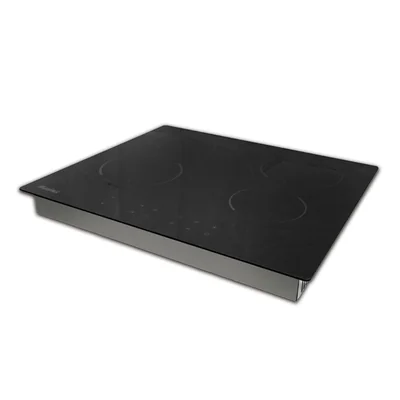 Parrilla Eléctrica Maxims Jvbs4v 4 Quemadores Cristal 127v Negra