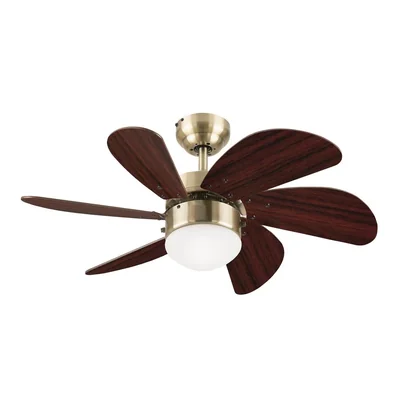 Ventilador Westinghouse 78248 Turbo Swirl Laton Con Luz 30 Pulgadas