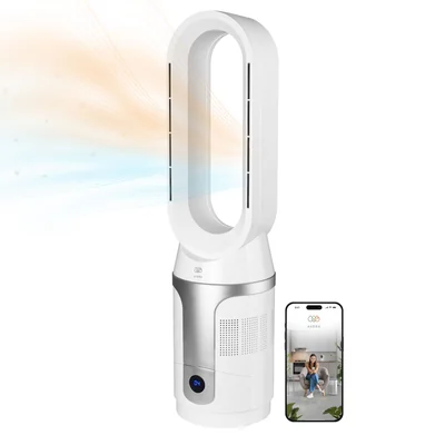 Ventilador Calefactor y Purificador de Aire Avera Ventor06 Blanco 3 en 1 8 Velocidades Aire y 3 Niveles de Calefacción