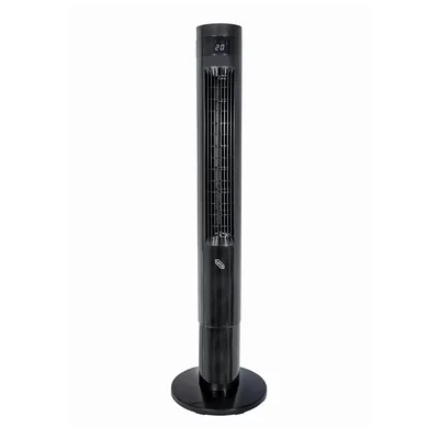 Ventilador De Torre 42'' Digital Iusa Con Control Remoto 3 Velocidades Negro