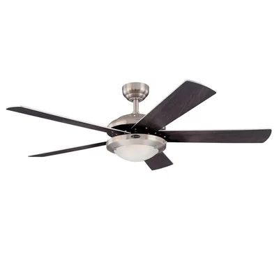 Ventilador Westinghouse 78181 Comet Niquel Con Luz Control Remoto 52 Pulgadas