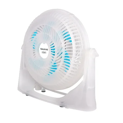 Ventilador De 3 Velocidades Para Escritorio Taurus Typhoon-Blue Blanco