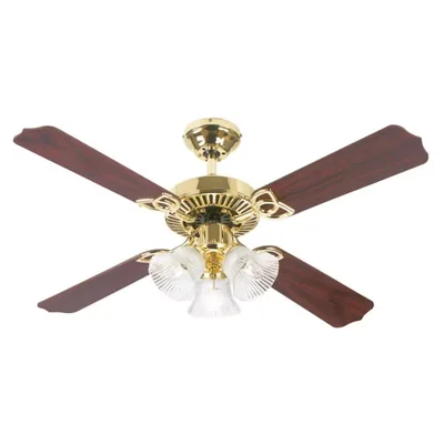 Ventilador De Techo Westinghouse 42 Pulgadas Latón Pulido Led Marrón - Venta Internacional.