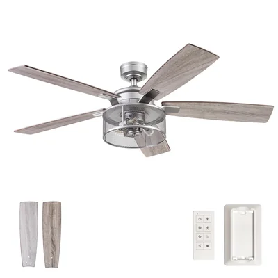 Ventilador De Techo Honeywell Carnegie Industrial 132 Cm Con Luz - Venta Internacional.