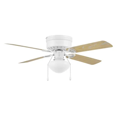 Ventilador Coolfan 52111 color Blanco Samba 42 " con Luz 5 Aspas