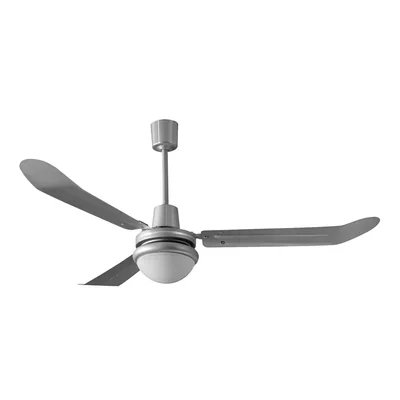 Ventilador Coolfan De Techo Tormenta Con Luz 56''color Plata