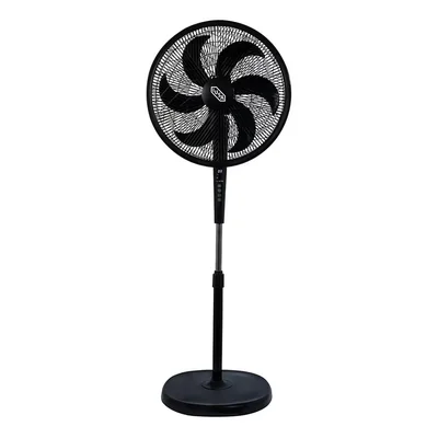 Ventilador Iusa 18'' Color Blanco De Pedestal Digital Con Control Remoto