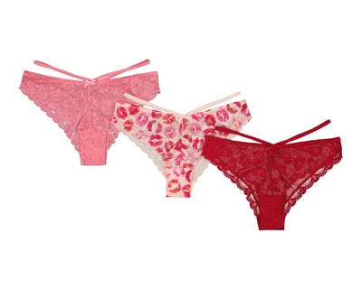 Bikini con Encaje Bebe para Mujer 3 Piezas