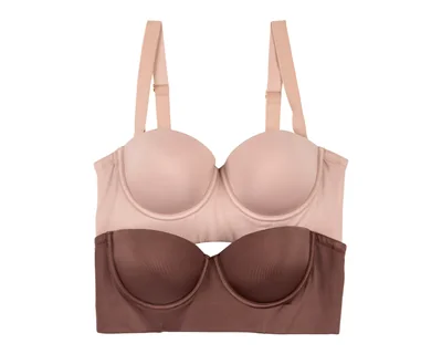 Brasier Media Copa Strapless Beauty Secret 2 Pack