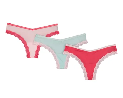 Tanga con Encaje Bebe para Mujer 3 Piezas
