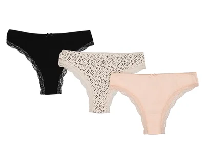 Bikini con Encaje Lovest para Mujer 3 Piezas