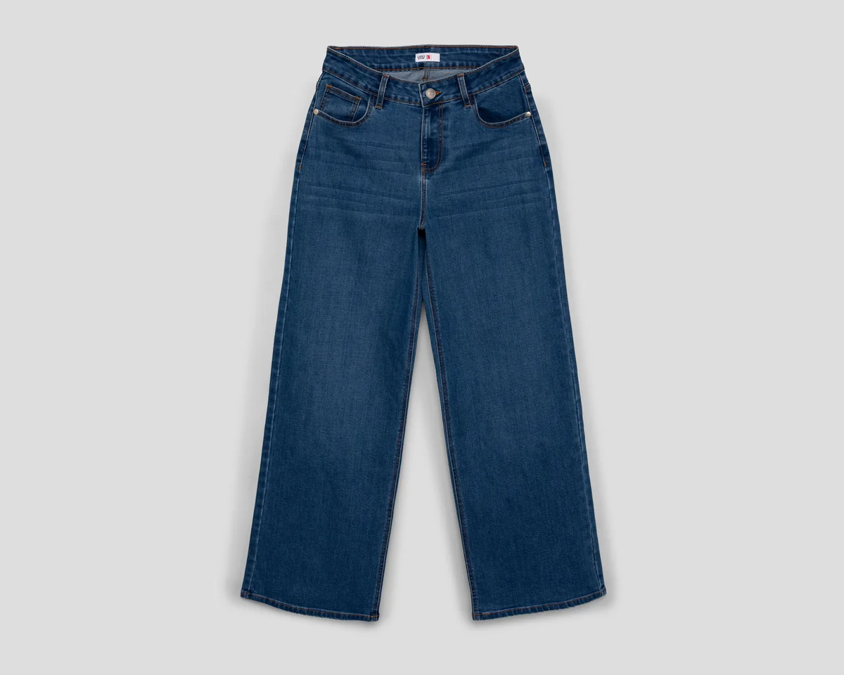 Jeans Lucky Star Wide Leg para Mujer