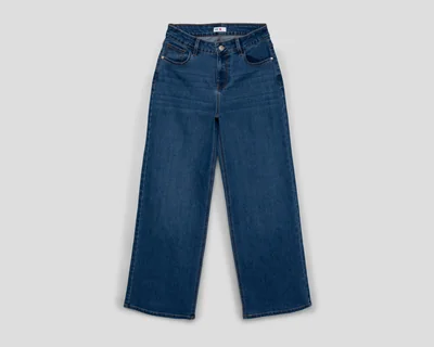 Jeans Lucky Star Wide Leg para Mujer