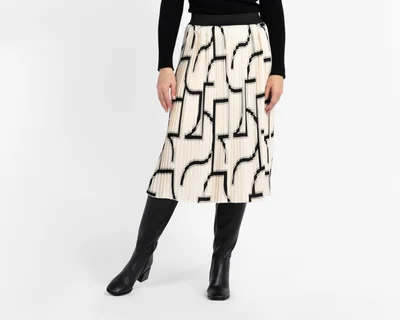 Falda Midi Lady Sun con Elástico para Mujer