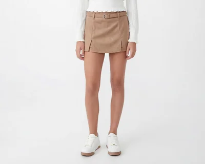 Short Falda Boy London Camel para Mujer