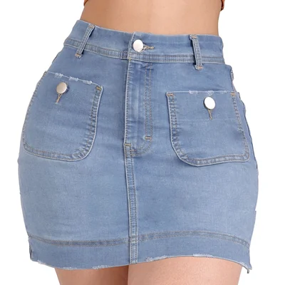 Falda Mezclilla Casual Sea Brazil Para Mujer