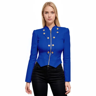 Blazer Hybrid Company Royal Para Mujer 1x - Venta Internacional.