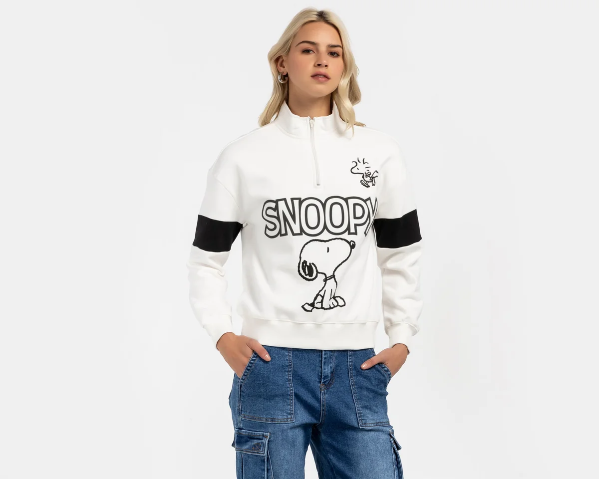 Sudadera Estampada Peanuts para Mujer