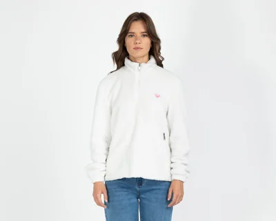 Sudadera Blanca Roxy para Mujer