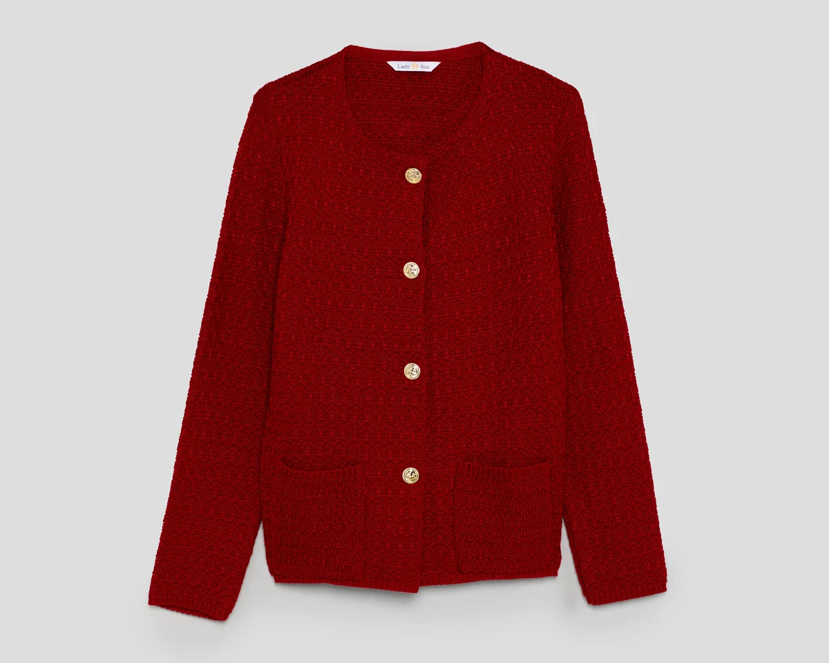 Suéter Rojo Lady Sun para Mujer