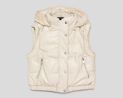 Chaleco con Capucha Bebe para Mujer