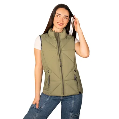 Chaleco Greenlander Capitonado Cómodo Ligero Para Mujer