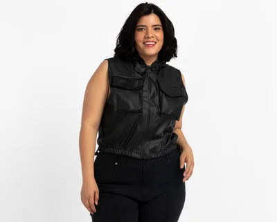 Chaleco con Capucha Boy London para Mujer
