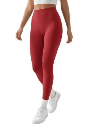 Legging De Mujer Mallones Leggins Mayon Lic-071 Rojo Mallas Térmico