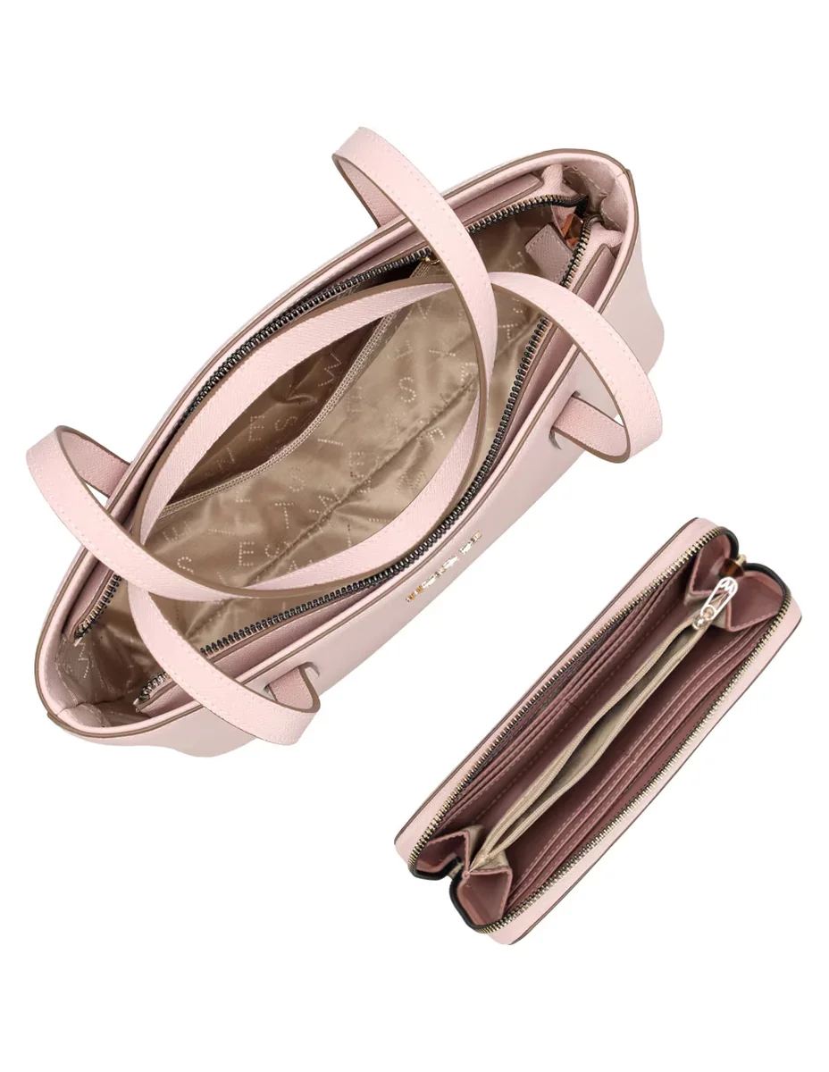 Bolsa Tote Westies Rosa Sintético Para Mujer