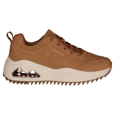 Tenis Skechers Street Uno Peaks - Blace Ahead Color Café Claro Para Mujer